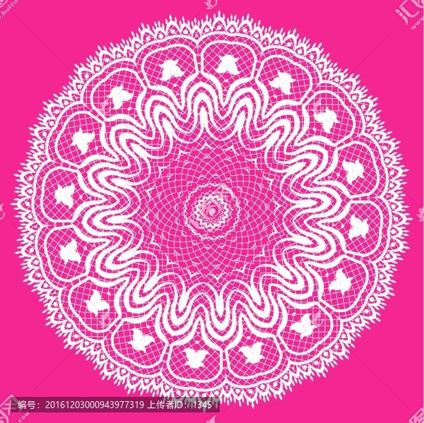 蕾絲花紋圖案
