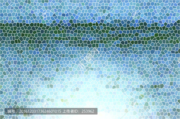 海藍色背景彩色玻璃