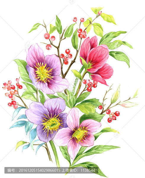 歐式花玫瑰裝飾畫
