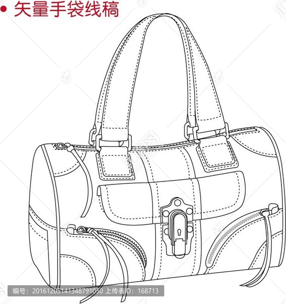 手袋線稿7