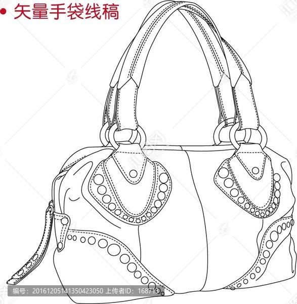 手袋線稿8