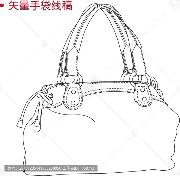 手袋線稿
