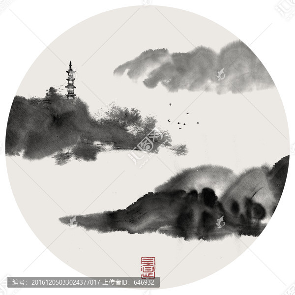 水墨山水意境