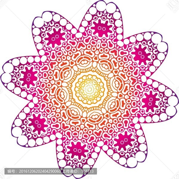 曼陀羅花紋