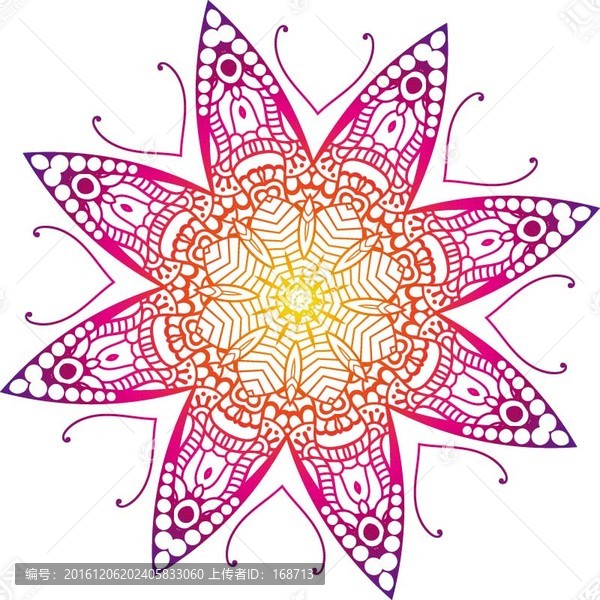 曼陀羅花紋