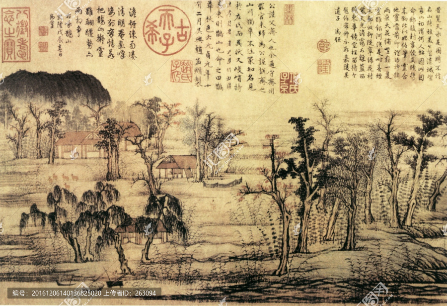 趙孟順,鵲華秋色圖