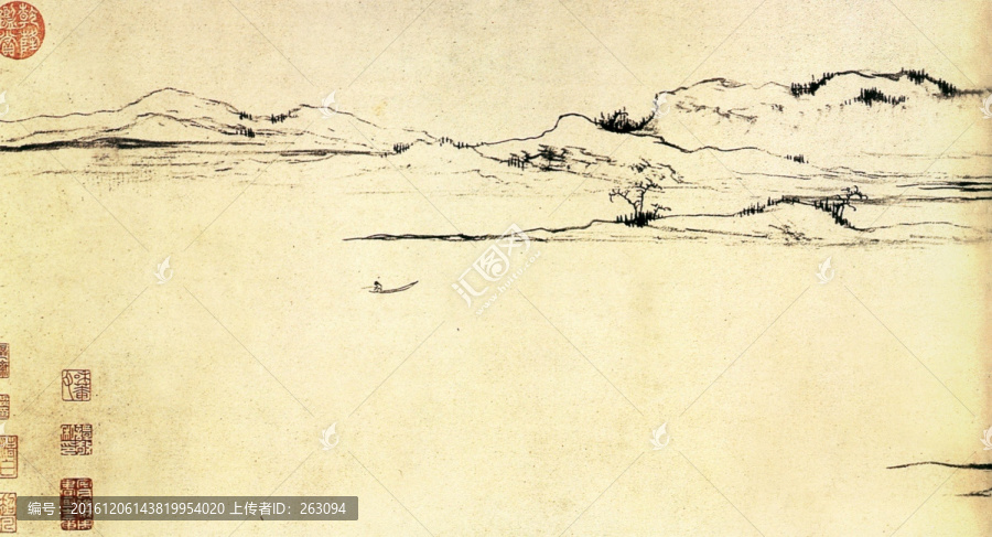 趙孟順,雙松平遠(yuǎn)圖