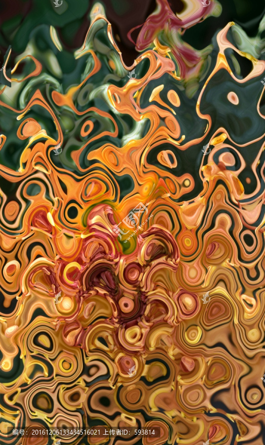 抽象花朵裝飾畫