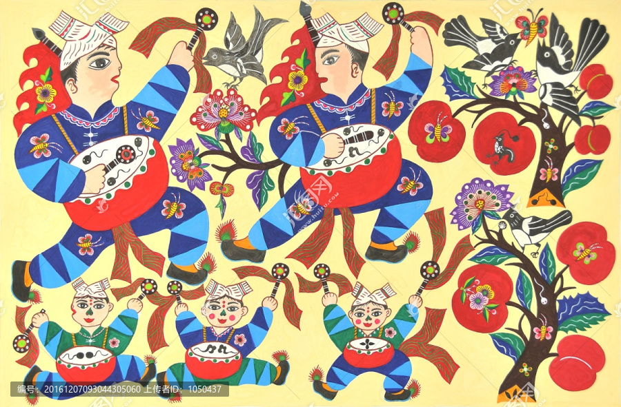 洛川蹩鼓,原圖不分層