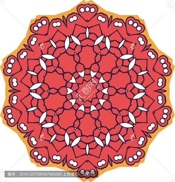 曼陀羅復(fù)古精美花紋