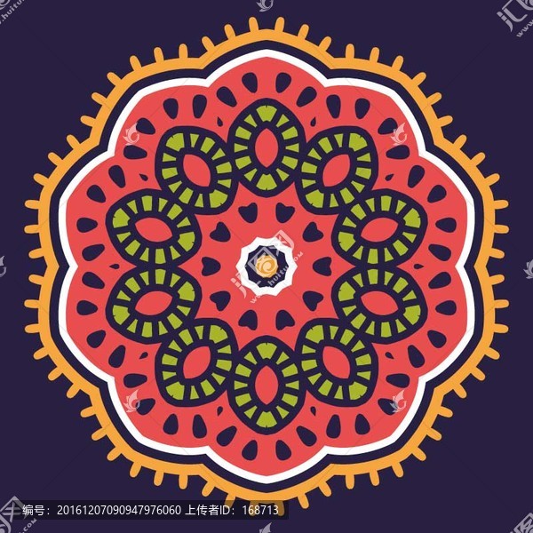 曼陀羅復(fù)古精美花紋