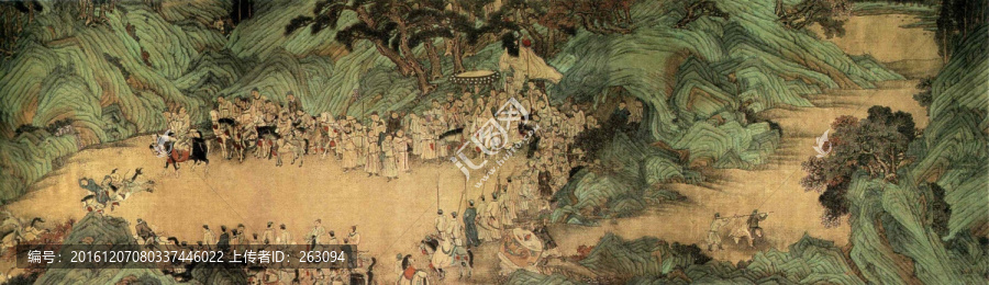 趙雍,狩獵人物圖