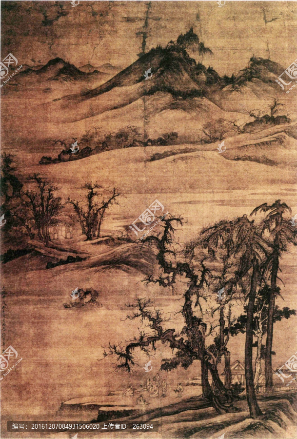 唐棣,松蔭聚飲圖