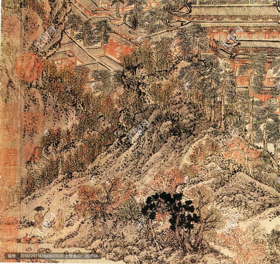 王蒙,太白山圖