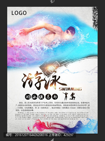 游泳海報