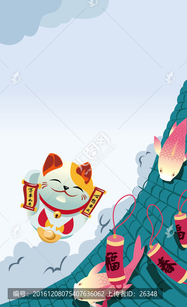 招財貓海報