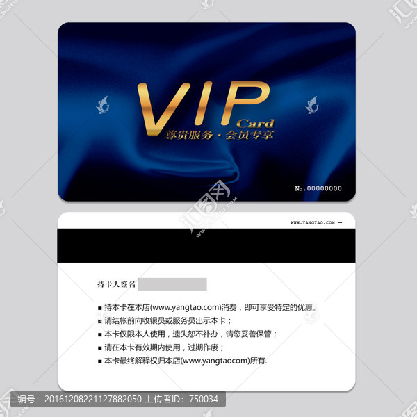 藍色經(jīng)典VIP會員卡