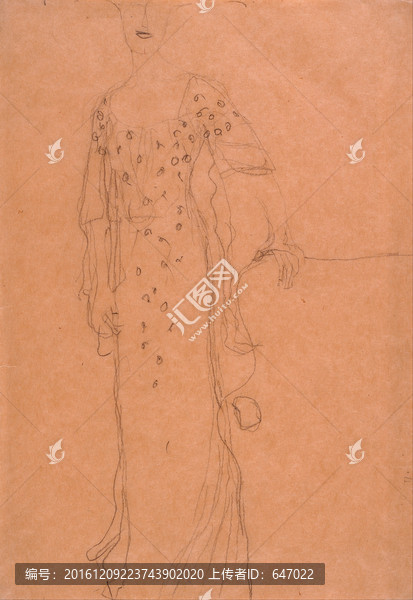 克里姆特速寫作品