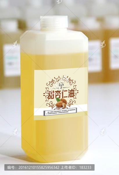 甜杏仁油標(biāo)簽