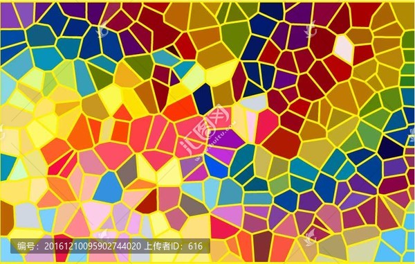 彩色晶格玻璃