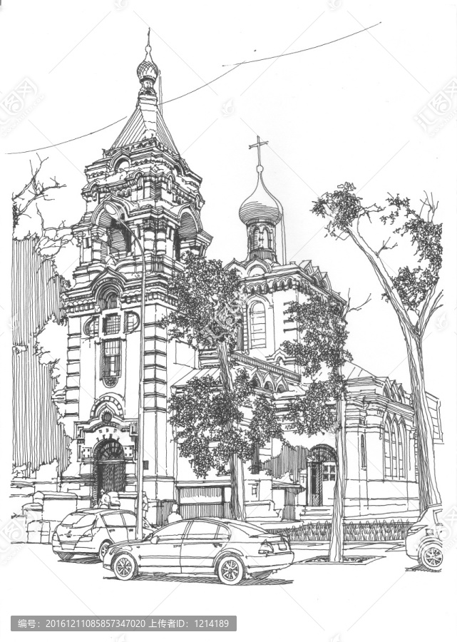 圣阿列克謝耶夫教堂街景