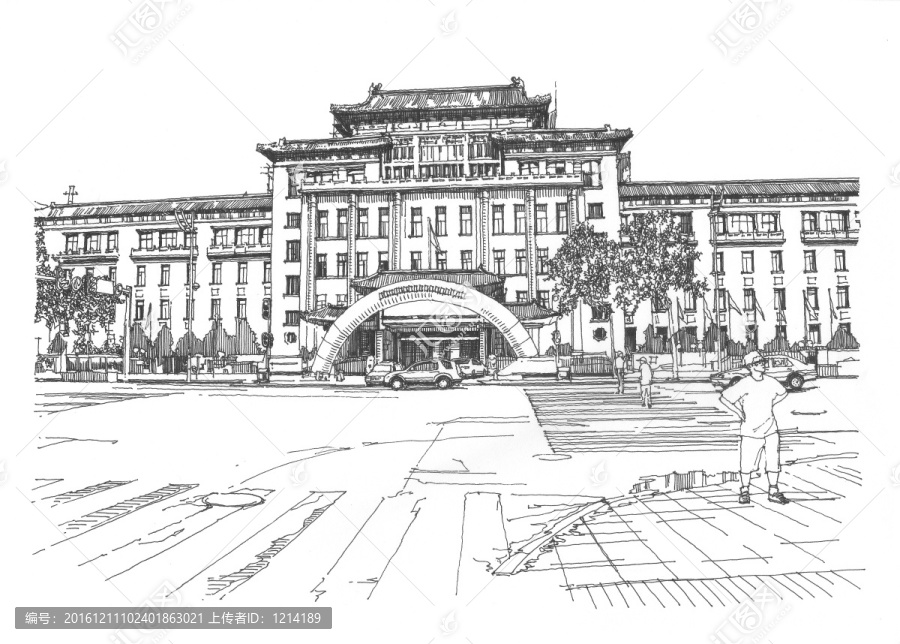 中蘇友誼宮正立面