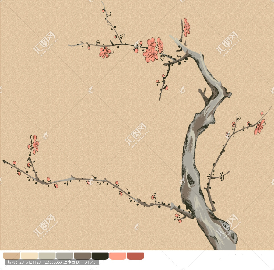 梅花地毯圖案