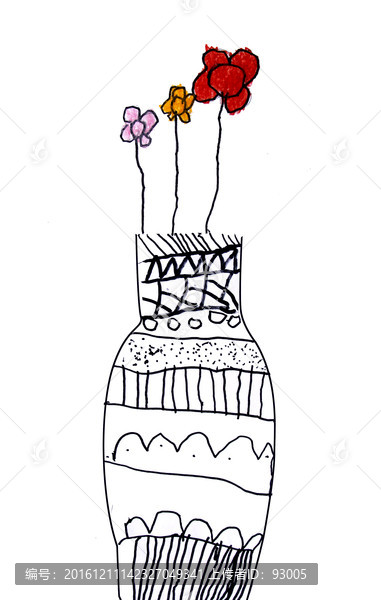 畫瓶插畫