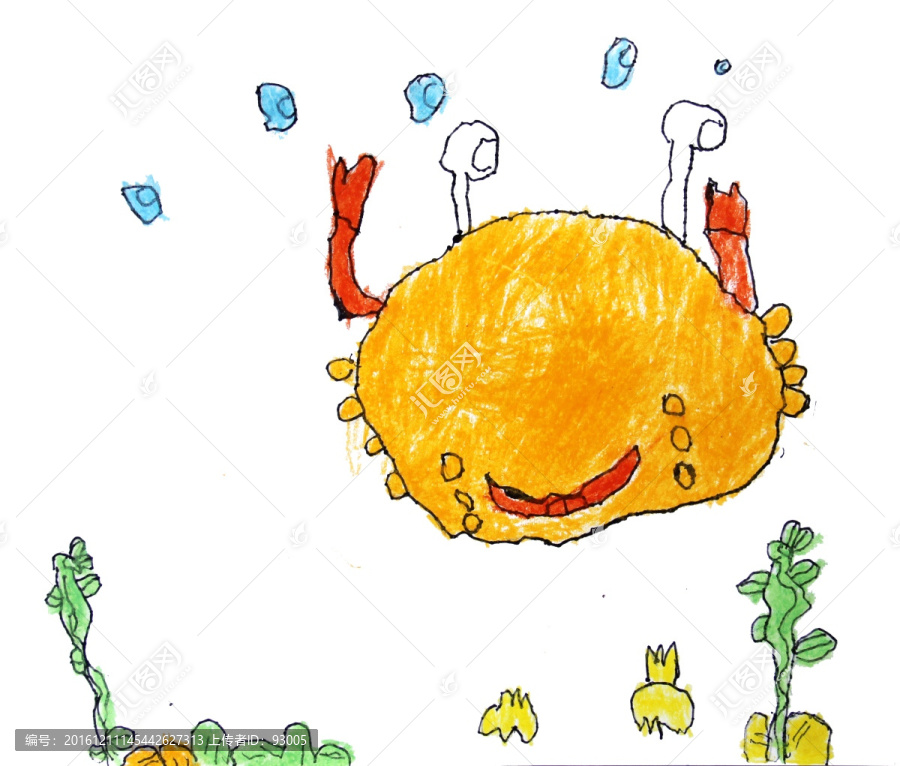 螃蟹插畫