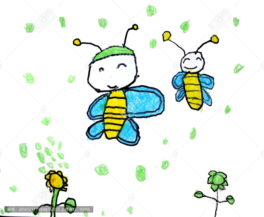 小蜜蜂插畫,繪畫