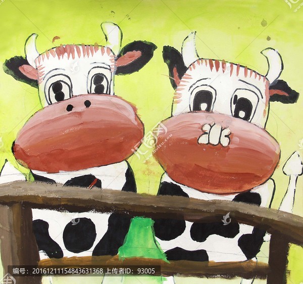 奶牛插畫(huà)