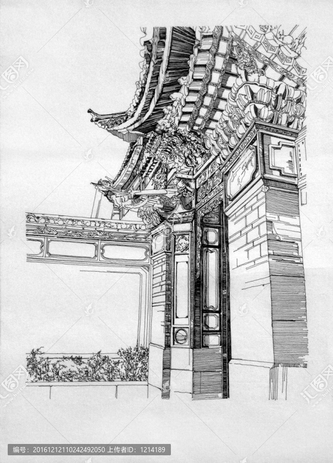 傳統(tǒng)村落老宅入口
