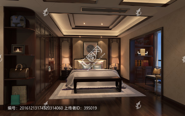 中式臥室