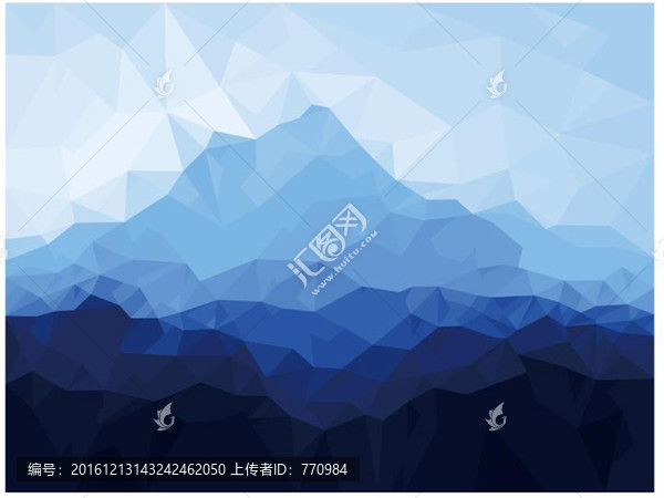 北歐風格簡約抽象山行色塊裝飾畫