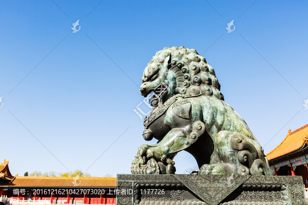 北京故宫铜狮子
