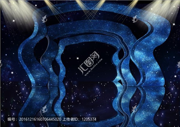 星空拱門造型