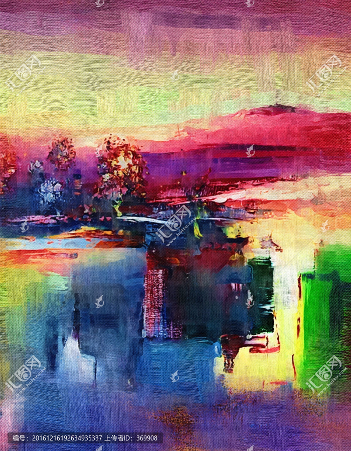 抽象油畫