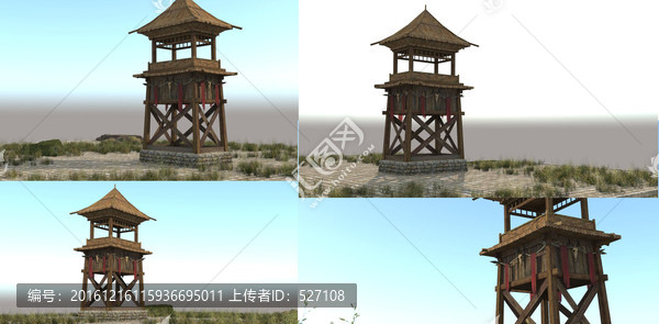 3D模型少數(shù)民族民居木房