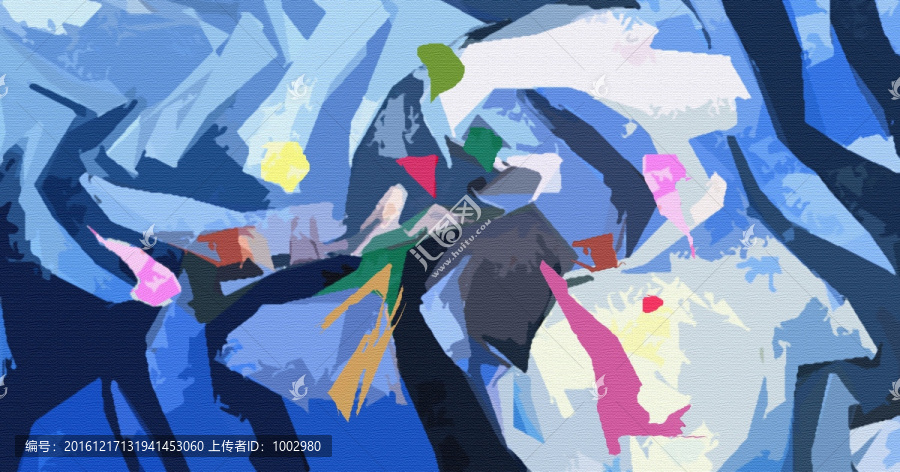 抽象涂鴉油畫