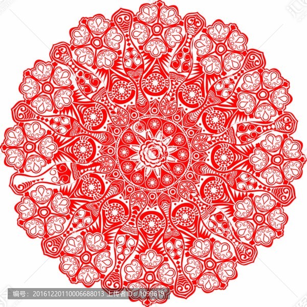 花紋紅圈