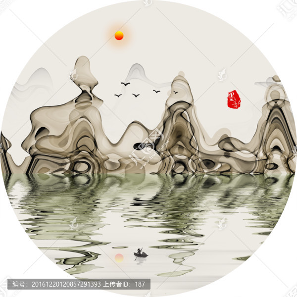 抽象意境,寫意山水