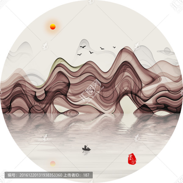唯美禪境山水