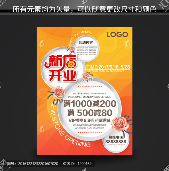 新店開業(yè)海報(bào)