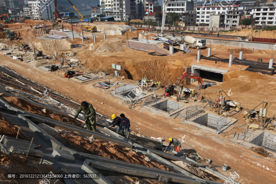 南平西站建设工地