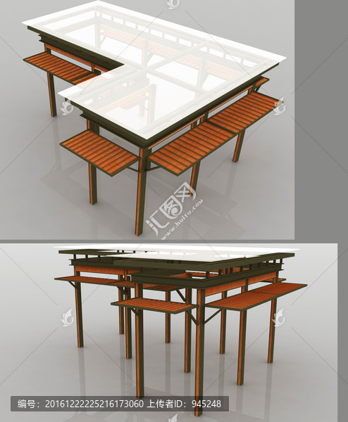 小廊架模型造型設(shè)計(jì)