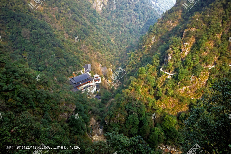 武义牛头山,天师殿,俯瞰