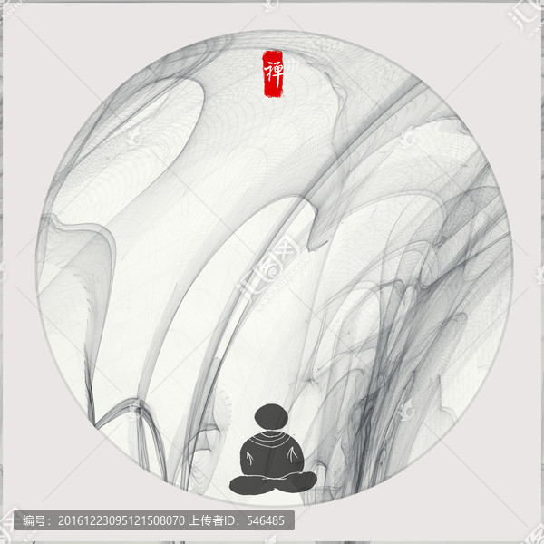 水墨畫,禪風系列,禪畫