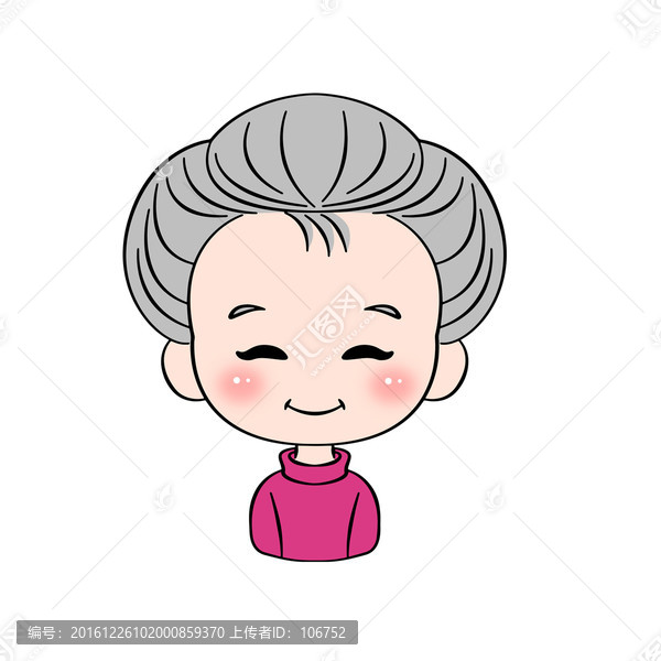 奶奶,奶奶卡通人物