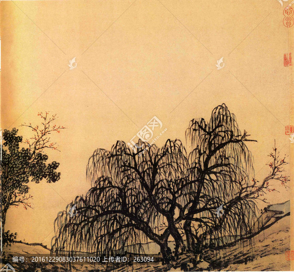 沈周,京江送別圖