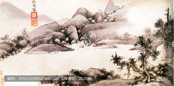 沈周,報(bào)德英華圖
